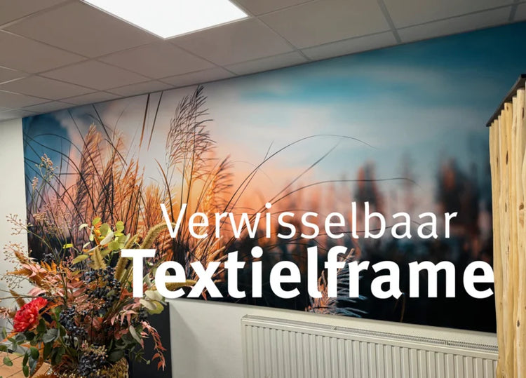 Verwisselbaar textielframe