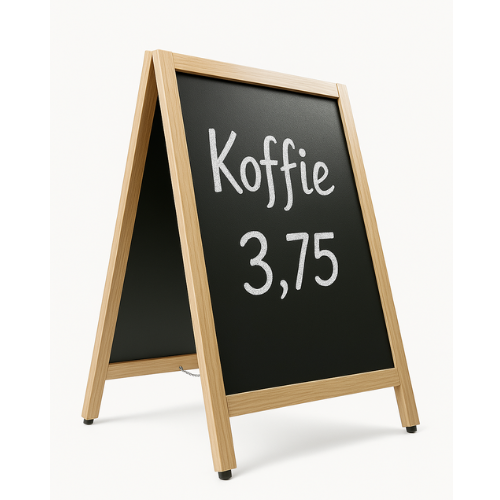 Krijtstoepbord BLANK 75x135cm