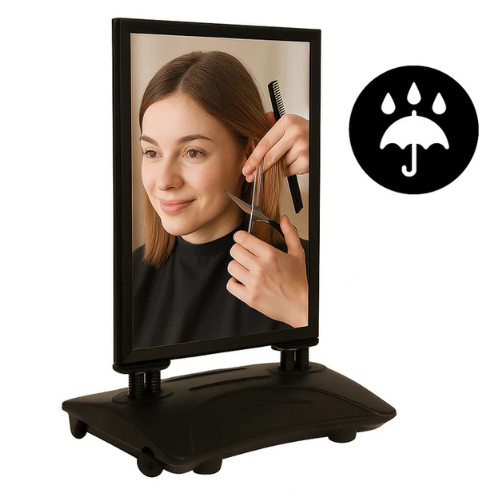 Stoepbord Waterbase Waterproof Zwart B2 (50x70cm)