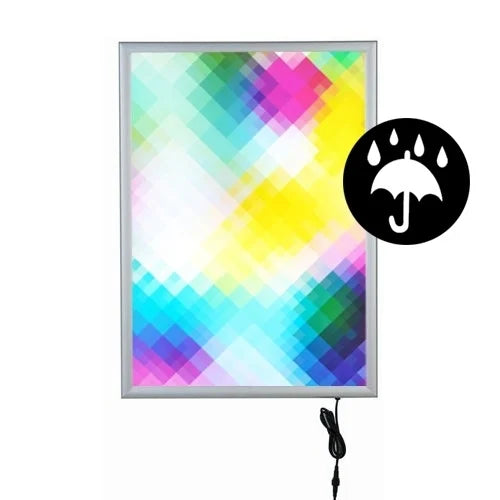 Kliklijst LED verlicht Waterproof A4 enkelzijdig