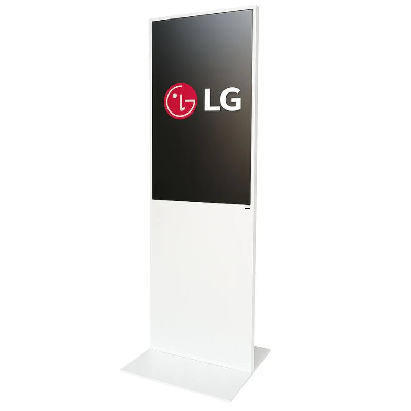 Vrijstaande Digitale Zuil 43" – LG 4K IPS Display (Wit)