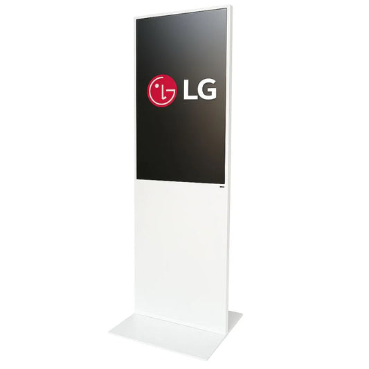 Vrijstaande Digitale Zuil 43" – LG 4K IPS Display (Wit)